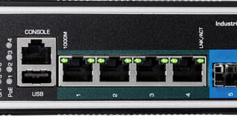 Switch PoE++ gestionado Gigabit L2+ TI-BG62i para rail DIN